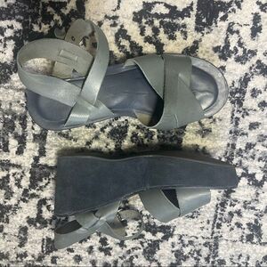 Kork Ease Grey Ava Wedges